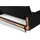 konsimo® Schlafcouch 3-Sitzer Schwarz