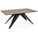 Feldmann-Wohnen Esstisch anthrazit Holz, Rechteckig,Rechteckig, Stativgestell, 90x76x160 cm Esszimmer, Tische, Esstische