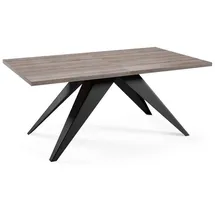 Feldmann-Wohnen Esstisch anthrazit Holz, Rechteckig,Rechteckig, Stativgestell, 90x76x160 cm Esszimmer, Tische, Esstische