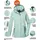 G.I.G.A. DX Damen Funktionsjacke wasserdicht/Outdoorjacke mit abzippbarer Kapuze GS 53 WMN JCKT, light aquaverde, 40, 42839-000