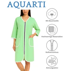 Aquarti Bademantel Aquarti Hellgrün XL