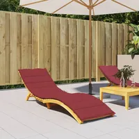 VidaXL Sonnenliegen-Auflage Weinrot 200x70x3 cm Oxford-Gewebe