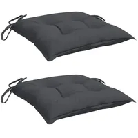 VidaXL Stuhlkissen 2 Stk. Anthrazit 40x40x7 cm Oxford-Gewebe