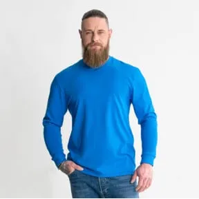 STIER Longsleeve Logo Capsule organic cotton M Indigo Blue