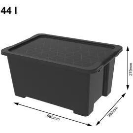 Rotho EVO Easy Aufbewahrungsbox 58,5 x 39,0 x 27,9 cm 1-tlg. schwarz