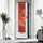 komodee Vitrine Alessandria 60 x 42 x 192 cm Schwarz/Weiß