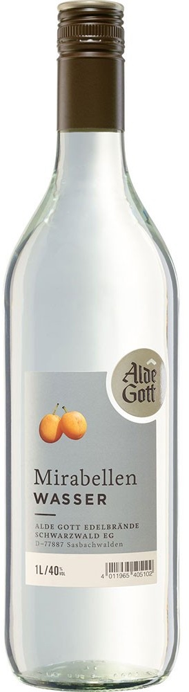 Alde Gott Mirabellenwasser 40% 1l