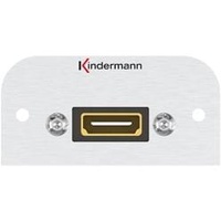 Kindermann Konnect 50 alu - Modulares Faceplate-Snap-In - HDMI (7444000542)
