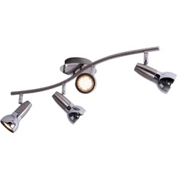 LED Decken Strahler Lampe chrom Wohn Zimmer Beleuchtung Flur Leuchte Spot Leiste beweglich