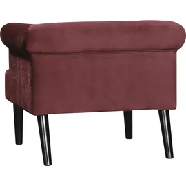 Atlantic Home Collection Sessel »Charlie«, Loungesessel mit Wellenunterfederung rot