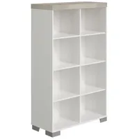 Paidi Babyregal Kira Eiche Nautik/Kreideweiß, Grau, Weiß, Eiche, 6