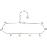 Cai caï Fußkette 925er Silber silber Weiss Damen