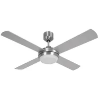 BEACON Deckenventilator Altitude Eco Chrom Gebürstet Inklusive Leuchte 122