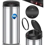 Kesser Automatik Sensor Mülleimer 56 l Weiß