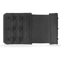 Pro Home BH Verlängerung 3er Pack), flexible Erweiterung für BH's - Elastischer Bra Extender 3 Haken, Ösen - 9,5cm x 5,5cm ( Schwarz ) - BH-Verlängerer - Schwarz