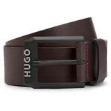 Hugo Gürtel Gelio-B Sz40 Leather Belt W85 Darkbrown