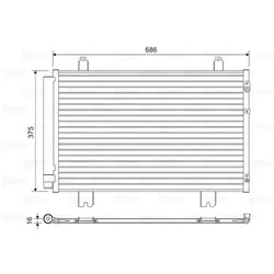 Kondensator Klimaanlage VALEO 814450