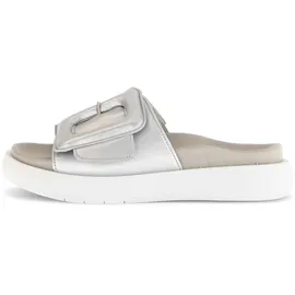 Gabor Pantolette GABOR "Pantolette", Damen, Gr. 41, silber, Schuhe Pantolette