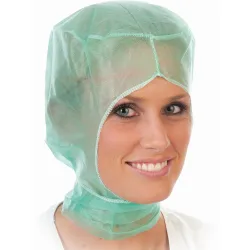 HYGOSTAR® Astrohaube Polypropylen-Vlies 13307 , 1 Karton = 10 Packungen = 1000 Stück, grün