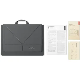Lenovo Yoga Tote Sleeve | Flexibel Laptophülle 14 Zoll | Schlank und Leicht | Farbe Luna Grau