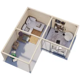 Palmako Pavillon Bianca 24,9 m2 Set 212 Slide - 28 mm transparent tauchgrundiert