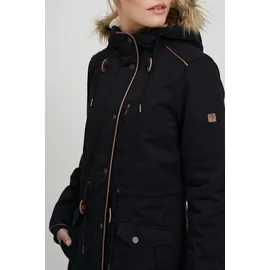 Oxmo Parka OXAnna Damen, Winterparka Mantel mit Fellkapuze und Teddy-Futter | Gr.: S