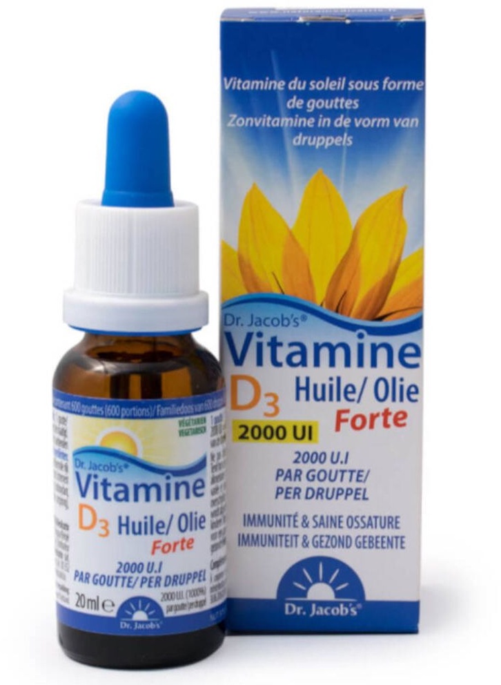 Dr Jacob's Vitamine D3 Huile 20 ml huile