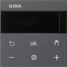 Gira 539328 S3000 Raumthermostat Display System 55 Anthrazit