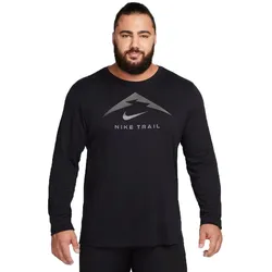 Nike Herren Dri-Fit Tee Longsleeve Trail schwarz