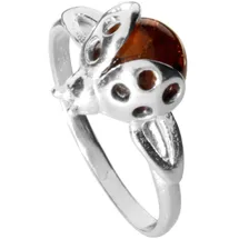 Ostsee-Schmuck Fingerring OSTSEE-SCHMUCK "Ostsee-Schmuck Ring Marienkäfer Ring Marienkäfer" Gr. 50, silber, Fingerringe, Damen, 50, (15,9), silber 925, (Sterlingsilber), Fingerring