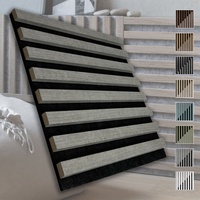 MARBET DESIGN Akustikpaneele Akustikquadrate 40x40cm Wandverkleidung Holz - (1 Paneel, schwarz - Beton) Filz Akustik Effekt innen Flur Wohnzimmer