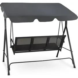 outtec Hollywoodschaukel Grau 3-Sitzer