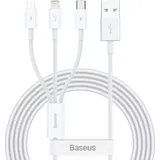 Baseus Superior Series USB to micro USB / USB-C / Lightning 3.5A 1.2m (white)