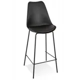 KADIMA DESIGN Hochstuhl, Schwarz Kunststoff 45x105x49 cm, Esszimmer, Barmöbel, Barhocker