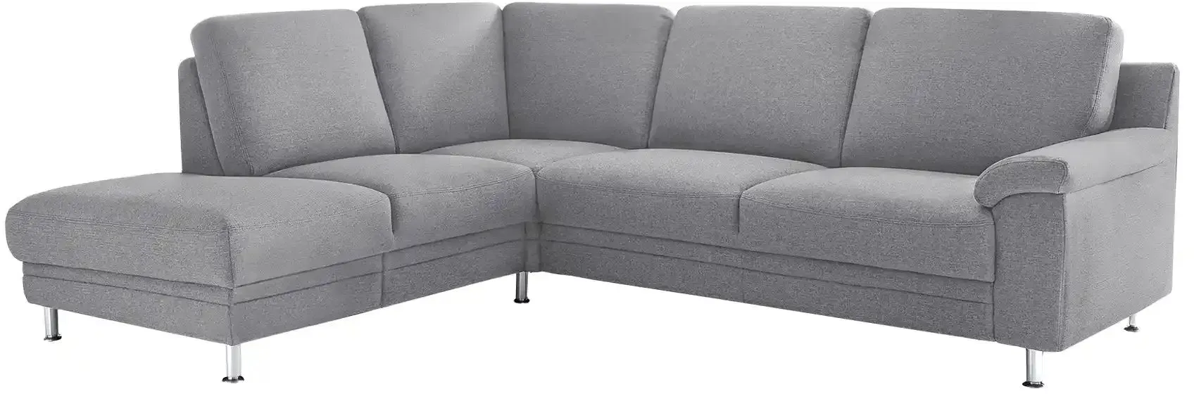 DeLuca Ecksofa  Lavant ¦ silber ¦ Maße (cm): B: 232 H: 91 T: 208