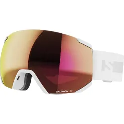 SALOMON RADIUM ML Schneebrille 2025 white/universal ruby