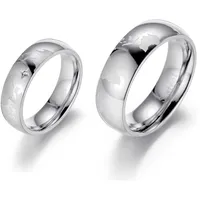 FIRETTI Partnerring Schmuck Geschenk "LIEBE" Earth, mit oder ohne Zirkonia (synth) silberfarben 66
