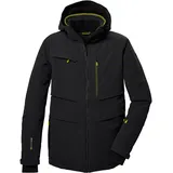 KILLTEC Herren Skijacke/Funktionsjacke mit abzippbarer Kapuze und Schneefang KSW 43 MN SKI JCKT, schwarz, XXL,