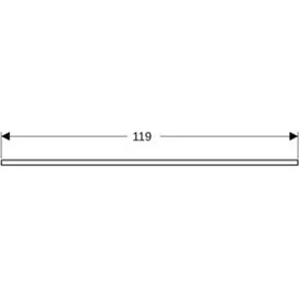 Geberit One 120x2x47cm, AS li, Steinz., Marmor we/ma