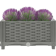 vidaXL Hochbeet 40 x 40 x 23 cm Grau