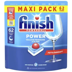 Calgonit finish Spülmaschinentabs POWERBALL POWER 62 St.