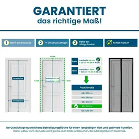 Hoberg Tür-Insektenschutz für Camper | 60 x 180 cm