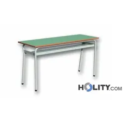 Zweisitzer-Schulbank Höhe 64 cm h17213