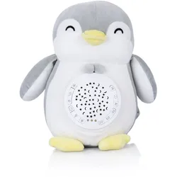 Chipolino Musik Plüschtier Pinguin, Projektor, 12 verschiedene Melodien, Timer grau