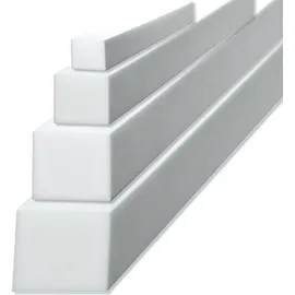 sunnypillow Schaumstoffstreifen Matratzenverlängerung aus Schaumstoff Polster Zuschnitt 10 x 10 x 50 cm RG 14/18 Matratzenausgleich in vielen Grö...