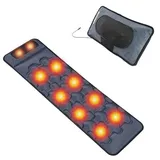 Ganzkörper-Massagematte, 160x50 cm mit Wärme, 30 Massageköpfen, 4-in-1 Luftdruck, Knet-, Vibrations- und Wärmefunktion, Smart-Kopfstütze mit 6 Tasten, abnehmbar, Massagematte Elektrisch Ganzkörper