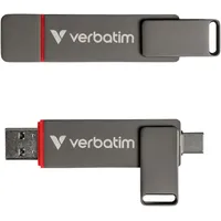Verbatim Dual QuickStick 128 GB USB 3.0/Grau