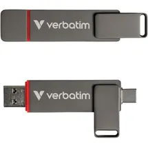 Verbatim Dual QuickStick 128 GB USB 3.0/Grau