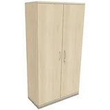 fm Büromöbel Aktenschrank abschließbar für 5 Ordnerhöhen Breite 100 cm »Sidney« braun, 100x186.9x44.2 cm