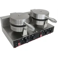 MONSTER SHOP Profi Doppel Waffeleisen Gastro-Waffeleisen Waffelautomat mit Gratis Waffelzange